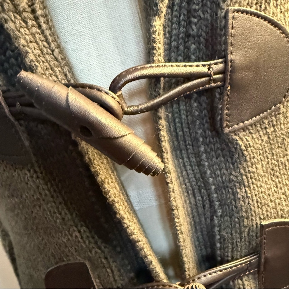 Ralph Lauren Gray/Green Toggle Cardigan, XS - Picture 3 of 16